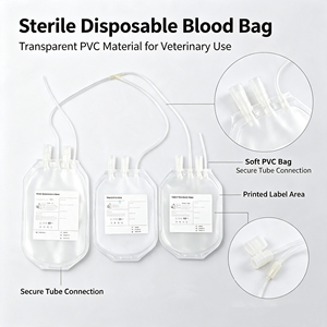 Bolsa <span class=keywords><strong>de</strong></span> Recolección <span class=keywords><strong>de</strong></span> <span class=keywords><strong>Sangre</strong></span> Veterinaria Desechable y Estéril EO, <span class=keywords><strong>Anticoagulante</strong></span>, Bolsa Simple o Doble para Perros, Gatos, Ganado, Ovejas - Product Image 4