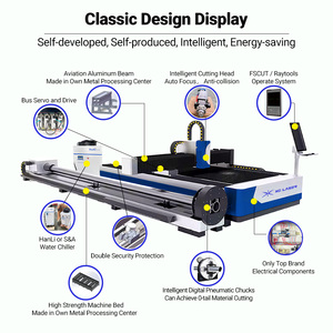 เครื่องตัดไฟเบอร์เลเซอร์โลหะ CNC รุ่น 3015 1530 กำลังไฟ 3000w 6000w สำหรับตัดท่อและแผ่นเหล็ก ราคา - Product Image 3