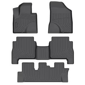 Alfombrillas de Coche 3D TPE para Todo Clima, Juego Completo de Forros de Piso Impermeables y Antideslizantes para <span class=keywords><strong>Hyundai</strong></span> <span class=keywords><strong>Santa</strong></span> <span class=keywords><strong>Fe</strong></span> <span class=keywords><strong>2006</strong></span>-2012 - Product Image 1