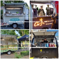 Nouveaux camions de restauration rapide SLUNG riches en fonctionnalités, remorques de concession amovibles, équipement de cuisson personnalisé, pour la restauration rapide, les bonbons et les chips
