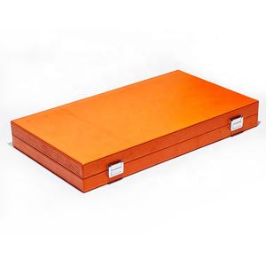 Juegos de Backgammon Premium de 19 pulgadas, dados de damas de cuero real, tablero de Backgammon de viaje de 18 pulgadas, juego de Backgammon de cuero genuino - Product Image 5