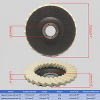 Disques à lamelles en feutre de laine Fortunebrasive 4,5 5 pouces 115 125 mm pour meuleuse d'angle, polissage miroir du métal et de l'acier inoxydable, roues de polissage OEM