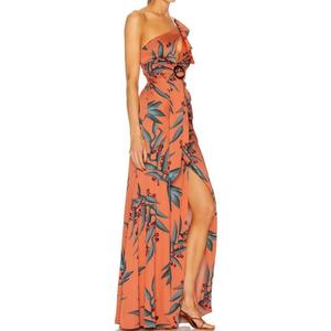 Vestido de Fiesta para Mujer, Personalizado, con Tela de Estilo Occidental, Nuevo, Largo, con Espalda Descubierta y un Hombro Descubierto - Product Image 2