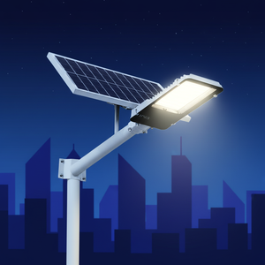 مصباح شارع <span class=keywords><strong>LED</strong></span> عالي الإضاءة IP65 يعمل بالطاقة الشمسية وبطارية 6 فولت تيار مستمر، 6000 كلفن ضوء نهاري، زاوية إضاءة 120 درجة، هيكل من السبائك، متوافق مع RoHS وCE، مع جهاز تحكم عن بعد - Product Image 1