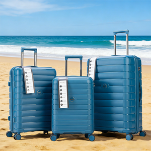 Ensemble de <span class=keywords><strong>valises</strong></span> à roulettes de luxe en PP, <span class=keywords><strong>3</strong></span> pièces, personnalisable en gros, imperméable, léger, avec serrure, écologique, pour l'aéroport - Product Image 1