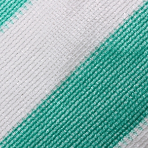 Filet d'ombrage rayé en HDPE vert et blanc, toile d'ombrage agricole respirante 80% pour extérieur, protection solaire, pour couverture de jardin - Product Image 4