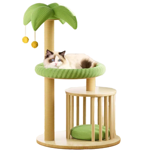 Árbol Ecológico Moderno/Clásico de Madera para Ahorrar Espacio con Plataforma de Salto, Juguete para Mascotas, Estructura para Trepar y Nido para Gatos - Product Image 1