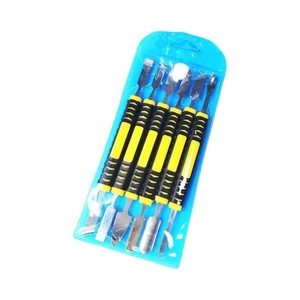 Stainless Steel Pry <b>Bar</b> Set 6 Pieces Yellow Handle Mobile Phone Repair Tool Industry Use - Product Image 2