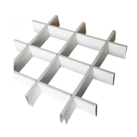 Plaques de plafond suspendu en aluminium de formes variées, faux plafond à grille pour la vente en gros