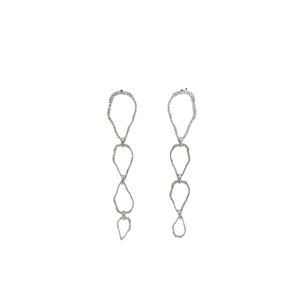Fashion Drop <b>Earrings</b> 316L Stainless Steel PVD Gold Plating Sustainable Resistant Long Chain Design - Product Image 1