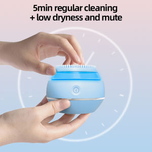 Instrumento de limpieza facial eléctrico ultrasónico 3 en 1 Cepillo de limpieza facial de silicona sónica - Product Image 2