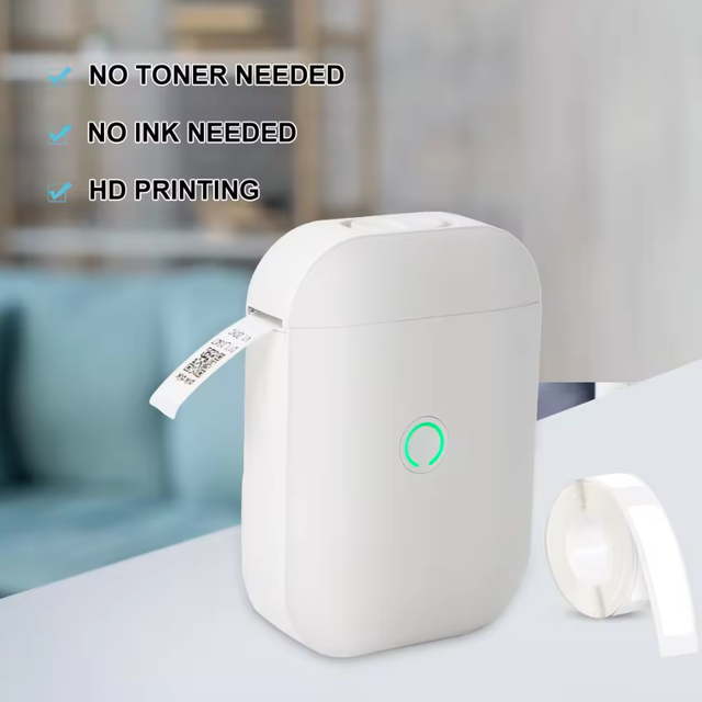 Gzlanu Wireless Portable D11 Label Printer USB+ Thermal Printing 1500mAh Battery 203DPI Resolution Stock Cosmetic Lab