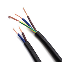 Câble d'alimentation électrique certifié VDE H05VV-F conducteur en cuivre nu toronné 30AWG 28AWG 26AWG câble multicœur