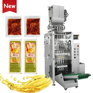 Multilane automático líquido mostarda óleo sachê embalagem máquina chilli óleo embalagem máquina