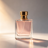 Bouteilles de parfum en verre avec pompe, logo de marque personnalisé, 30 ml, 50 ml, 100 ml, vides, vente en gros, fabricant