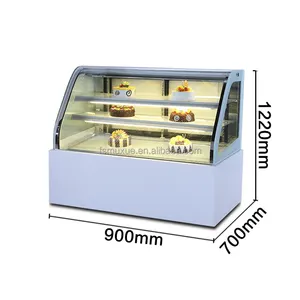 Bakery Showcase MUXUE Cake Refrigerator Showcase Cake Display Fridge Bakery Display Refrigerated Cabinet MX-DGG900F-S
