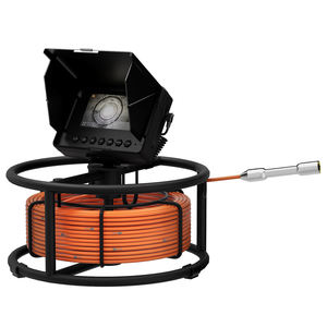 Caméra vidéo <span class=keywords><strong>d</strong></span>'inspection des canalisations <span class=keywords><strong>d</strong></span>'égout avec moniteur 4,3 pouces, 18 mm, carte 16 Go, DVR, IP68, endoscope industriel pour canalisations <span class=keywords><strong>d</strong></span>'égout - Product Image 1