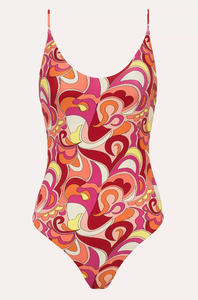Traje de Baño Enterizo de Cintura Alta con Estampados de Leopardo y Cuadros para Mujer - Product Image 6