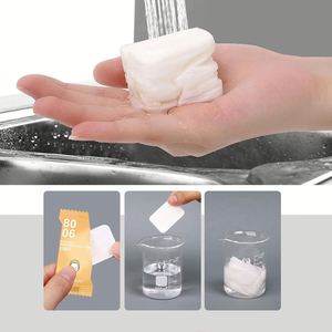 Serviette compressée biodégradable portable pour voyage, camping, randonnée, lavette jetable en fibres végétales, douce pour le visage, usage domestique - Product Image 4