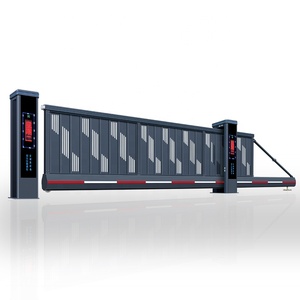 Kính thiên văn gấp hàng rào cổng Composite đường lái xe phía trước cửa trượt công nghiệp cantilever cửa trượt - Product Image 3