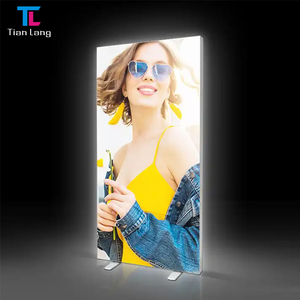 TianLang Slim SEG Assemblage rapide sans cadre Tissu double face LED Publicité Lightbox Stand Display Booth boîte à lumière - Product Image 1