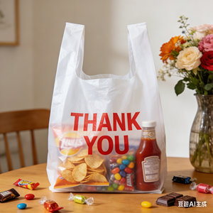 Standard Size Durable PE T-Shirt Carry <b>Bags</b> for Fruit Vegetable & Daily Merchandise - Product Image 1