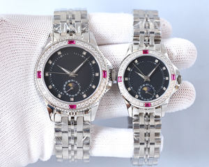 Última Serie Clásica - Encaja Perfectamente y se Entrega Directamente a la Persona Correcta. Reloj Mecánico de Pareja con Fase Lunar - Product Image 3