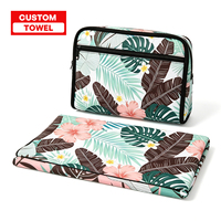Serviette de bain double face respirante et imprimée Ujoy, douce pour la peau, moderne, pour la plage, l'usage quotidien, la natation et les sports de plein air
