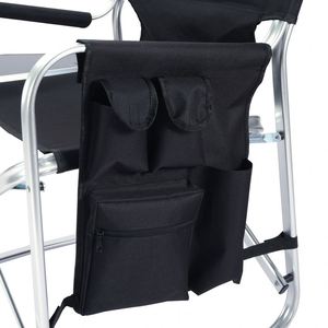 QM Full Back Aluminum Lightweight <b>Chair</b> <b>Camping</b> Folding <b>Directors</b> <b>Chair</b> with Aluminum Side Table Storage Bag - Product Image 5