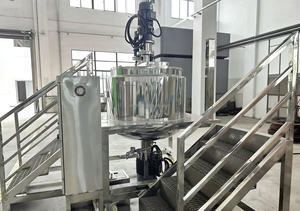 Máquina para Hacer Crema Cosmética con Plataforma <span class=keywords><strong>de</strong></span> Operación, Tanque <span class=keywords><strong>de</strong></span> Emulsión Homogeneizada para Detergente Líquido al Vacío - Product Image 4