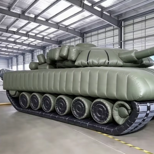 Cible de Tir Gonflable Étanche <span class=keywords><strong>T72</strong></span> – Maquette de Char Gonflable Tactique pour Camouflage sur le Terrain - Product Image 1