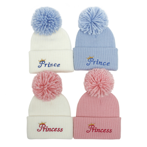 Chapeau d'hiver tricoté pour les bébés filles, accessoire à la mode unisexe, idée de cadeau pour maman et fille - Product Image 5