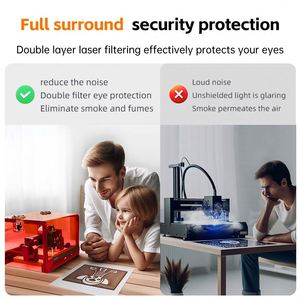 Hot bán daja <span class=keywords><strong>A7</strong></span> Mini Pro khắc laser Máy cắt 5 Wát/10 Wát Máy in laser cho gỗ kim loại da nhựa giấy MDF thủy tinh - Product Image 5