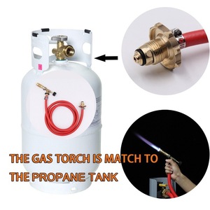 Tuyau de torche au propane entièrement en cuivre avec valve pour le soudage et la brasage de bouteilles de gaz - Product Image 5