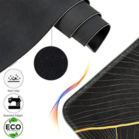 Grand tapis de souris Gold Mountain Tapis de bureau d'ordinateur étanche avec base en caoutchouc antidérapante pour clavier souris