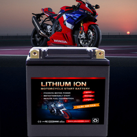 Baterai Starter Motor Yauneidak LFP20L-BS 12.8V 12Ah CCA650 LiFePO4 Harley KTM Yamaha Garansi 2 Tahun 175x87x155mm