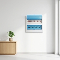 Boîtier de distribution encastré breveté PZ30 36 voies, certifié CE, panneau de distribution électrique MCB, coffret métallique, ensemble complet IP30