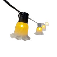 Nouvelle lampe de camping extérieure étanche en forme de trompette, lumière décorative pour auvent, guirlande lumineuse LED pour jardin, certifiée CE, 2700K, lumière douce