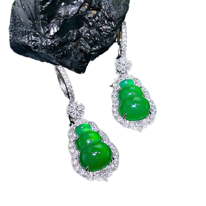 Gold Plated Moissanite <b>Drop</b> <b>Earrings</b> Number 8 Shape Women's Luxury Party Jewelry - Product Image 1