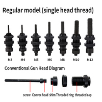 Accessoire de tirage pour pistolet à rivets pneumatique Rocol en acier inoxydable M6M8M10K3K4K12, tête de pistolet et capuchon de tirage