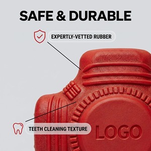 Jouet à mâcher indestructible personnalisé pour <span class=keywords><strong>chien</strong></span>, jouet durable pour chiens agressifs, sûr, non toxique, en caoutchouc naturel - Product Image 3