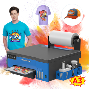 Colorsun Nueva Impresora Textil XP600 A3 Mejorada Lista para Enviar, Máquina de Impresión CMYKW, Máquina de Transferencia de Calor por Película, Impresora DTF de Rollo - Product Image 1