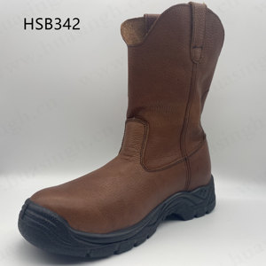 Stivali di Sicurezza HY per Operazioni Minerarie, Resistenti all'Olio, con Punta in Acciaio, Popolari negli USA, in Pelle Crazy Horse, Stivali da Lavoro PPE HSB199 - Product Image 5
