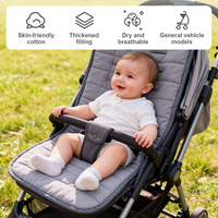 Coussin de confort universel pour poussette Prodigy Wholesale, respirant, lavable, en coton/polyester, pliable, pour nouveau-nés