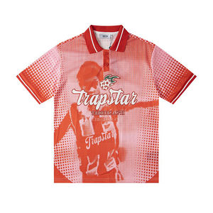 Camiseta de Verano de Moda, de Malla Transpirable, de Manga Corta, Estilo Urbano, Versátil, Moderna, con Logotipo Personalizable, Ropa Deportiva - Product Image 3