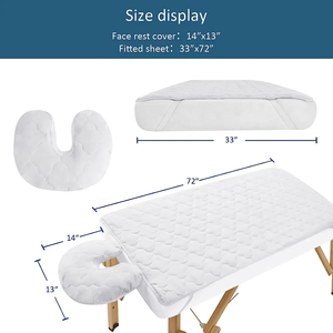 OEM al por mayor buen precio microfibra barato Extra suave cómodo 2 piezas impermeable mesa de masaje sábanas - Product Image 2