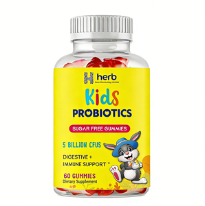 Gummies probiotiques pour enfants ODM/OEM, Merry Berry - 60 gummies - 1,5 milliard d'UFC et fibres prébiotiques - Sans OGM, végétalien - Product Image 1