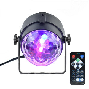 Mini projecteur LED RGB à commande sonore pour voiture/fête, boule disco <span class=keywords><strong>DJ</strong></span>, éclairage d'ambiance pour Noël - Product Image 1