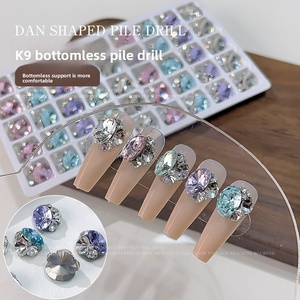Décorations de Nail Art en Strass Paso Sico – Cristaux K9 Polyvalents en Forme d'Œuf à Empiler, Sans Base, Prêts à l'emploi - Product Image 2