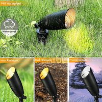 Tuya WiFi RGBCW Smart Garden Light Télécommande Aluminium 12V Changement de couleur IP65 Étanche LED Paysage Projecteurs